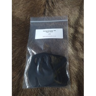 Archery - 10 x Tab - basic design in black leather (Medium to fit Right Hand)